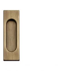 FT - Mušle hranatá bez otvoru - 3663AC OGS - Bronz česaný matný