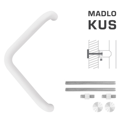 Madlo na dveře FT - MADLO kód K14T Ø 32 mm UN ks WS - Bílá matná