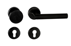 Klika na dveře TI - FAVORIT - R 2002 BS - Černá matná (153)