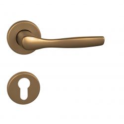 Klika na dveře BA - LUXOR - R F4 - Bronz elox