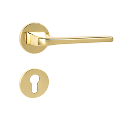 Klika na dveře TI - DARA - R 4007 5S OLV - Mosaz leštěná lakovaná (01)