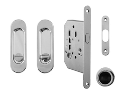 FT - Set na posuvné dveře oválný - WC OC - Chrom lesklý