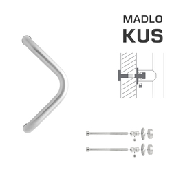 Madlo na dveře WA - MADLO M6 WA/C-DHP ks BN - Broušená nerez