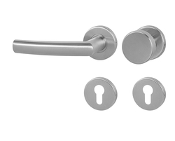 Klika na dveře MP - ESSO - R BN - Broušená nerez