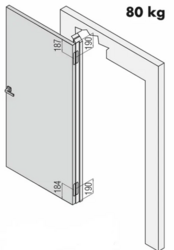KZ - Skrytý závěs Atomica - K8080 WS - Bílá matná