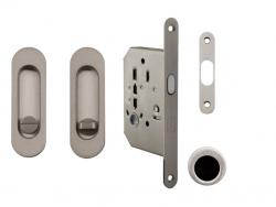 FT - Set na posuvné dveře oválný - WC ONS - Nikl broušený