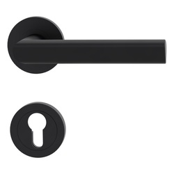 Klika na dveře GK - TRI 134 - R Grafit černá (78)