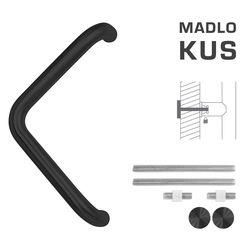 Madlo na dveře FT - MADLO kód K14T Ø 32 mm UN ks BS - Černá matná