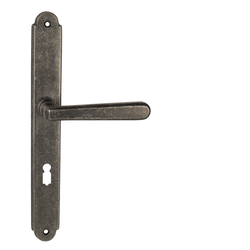 Klika na dveře NI - ALT WIEN Štít OGA - Antik šedá