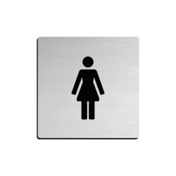 JNF - Piktogram "Dámy" IN.26.201 - 75 mm - nalepovací BN - Broušená nerez
