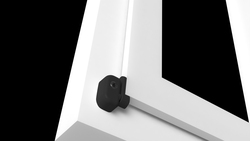 PD - Výsuvná západka s uzamykáním BS - Černá matná (RAL9005)