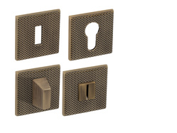 Rozeta ke klice TI - ROZETA - HR 5SQ T2 OGS - Bronz česaný matný (77)