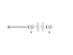 WA - Spojovací materiál WA/A-S pár SKLO Černá (RAL 9005)