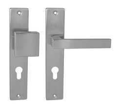 Klika na dveře MP - QUADRA - SH BN - Broušená nerez