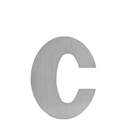 LR - Domovní písmeno "c" - 115 mm BN - Broušená nerez