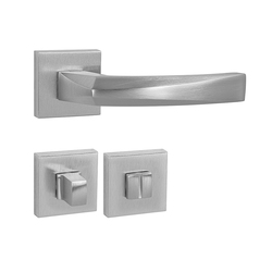 Klika na dveře FO - CRYSTAL - HR OCS - Chrom broušený