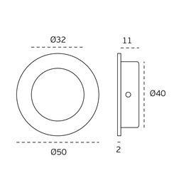 JNF - Zapuštěná mušle IN.16.225.50 ANT - Antracit