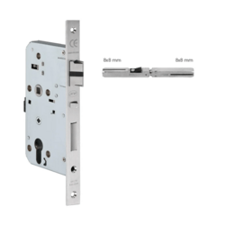 JNF - Panikový zámek IN.20.601 - hranatý BN - Broušená nerez