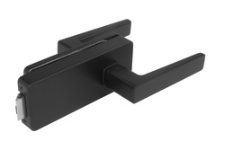 MP - UNIQUE R8 - ZÁMEK na sklo s klikou ERICA - bez otvoru zadní BS - Černá matná