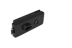 TI - Zámek na skleněné dveře BS - Černá matná (153)