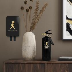 SN - HASICÍ PŘÍSTROJ 2 KG Černá lesklá / zlatý lesklý emblém