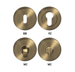 Rozeta ke klice MP - ROZETA - R (šroubovací) OGS - Bronz česaný matný