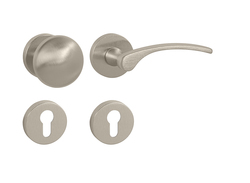 Klika na dveře FO - LAURA 2 - R ONS - Nikl broušený