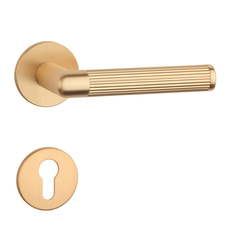 Klika na dveře AS - LOBELIA - R 5S OLS - Mosaz broušená