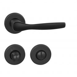 Klika na dveře BA - LUXOR - R BS - Černá matná