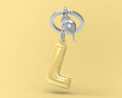 MTM10L MTM - KLÍČENKA - Písmeno L 