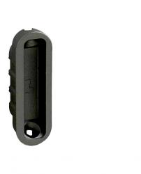 AGB - Protiplech k magnetickému zámku MEDIANA POLARIS plastový nastavitelný s vaničkou BS - Černá matná