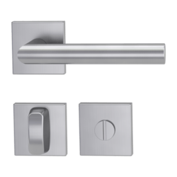 Klika na dveře GK - LUCIA SQUARE - HR BN - Broušená nerez (71)