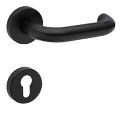 Klika na dveře TI - COSLAN - R AP 2000 BS - Černá matná (153)