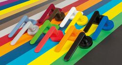 Klika na dveře CB - MOOD ONEQ - HR Červená matná (C07)