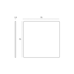 JNF - Piktogram písmeno &quot;B&quot; IN.34.300 - 75 mm - nalepovací BN - Broušená nerez