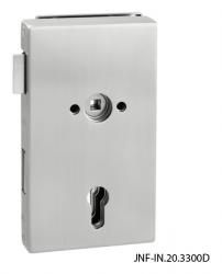 JNF - B Kování na skleněné dveře BN - Broušená nerez