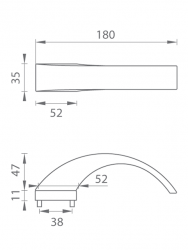 Klika na dveře TI - DEDOS - RT 3094RT T - Titan (141)