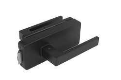 MP - UNIQUE R8 - ZÁMEK na sklo s klikou SULLA - bez otvoru přední BS - Černá matná