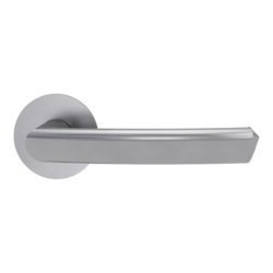 Klika na dveře GK - CRYSTAL PIATTA S - R BN - Broušená nerez (71)