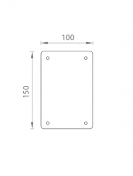 TI - Piktogram &quot;Kavárna&quot; - hranatý BN - Broušená nerez (16)
