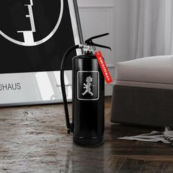 SN - HASICÍ PŘÍSTROJ 6 KG Černá lesklá / stříbrný lesklý emblém