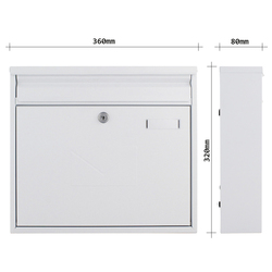 RR - POŠTOVNÍ SCHRÁNKA TERAMO - T04772 Bílá komaxit