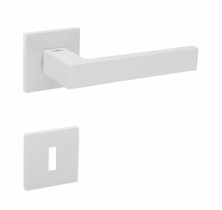 Klika na dveře TI - SQUARE - HR 2275Q 5S WS - Bílá matná (152)