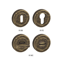 Rozeta ke klice TI - ROZETA - R dělená OBA - Antik bronz (46)