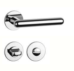 Klika na dveře AS - ASTERIA - R 5S OC - Chrom lesklý