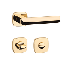 Klika na dveře AS - STELLA - QR 7S OLV - Mosaz leštěná lakovaná