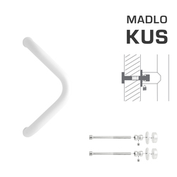 Madlo na dveře WA - MADLO M6 WA/C-DHP ks Bílá (RAL 9016)