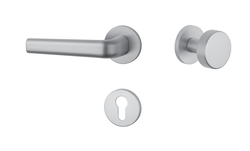 Klika na dveře AT - INULA - R 7S OCS - Chrom broušený