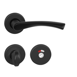 Klika na dveře BA - TORNADO - R BS - Černá matná