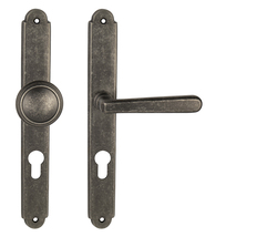 Klika na dveře NI - ALT WIEN Štít OGA - Antik šedá